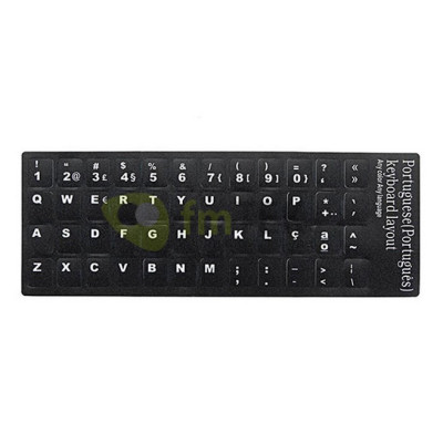 KIT DE PEGATINAS PARA TECLADO PT PORTUGUÉS - NEGRO | BLANCO | GRIS | PLATA