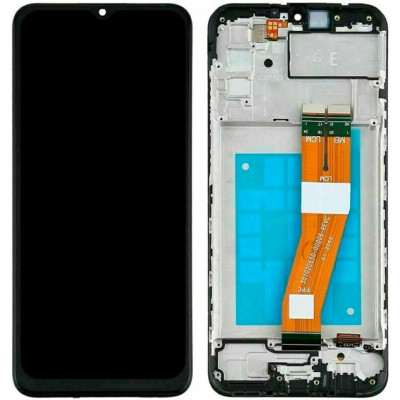 ECRA LCD + TOUCH SAMSUNG GALAXY A02S - SM-A025G COM FRAME - PRETO