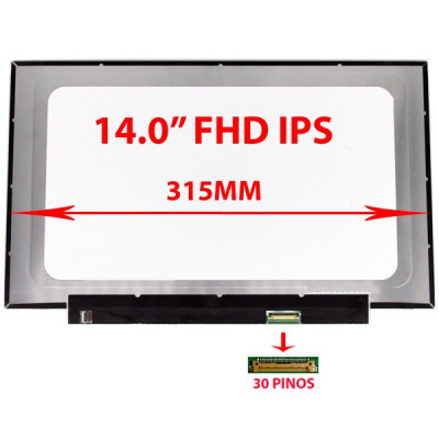 ECRÃ LCD N140HCA-EBA | NV140FHM-N3B | B140HAN01.8 | NT140FHM-N43 V8.0 - 14.0" FHD IPS 315MM