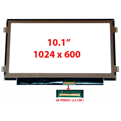 PANTALLA LCD B101AW06 | N101L6-L0D | CLAA101NB03A | HSD101PHW3  | LP101WSB-TLN1 | LTN101AT09 - 10.1" LED 1024x600 SLIM