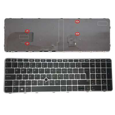 TECLADO HP ZBOOK 15U G3 | 15U G4 MOBILE WORKSTATION - PLATA