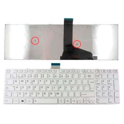 TECLADO TOSHIBA SATELLITE M50-A | M50D-A | M50-A-110 | M50-A-118 | M50D-A-10L | M50D-A-10Q | M50D-A-118 - BRANCO