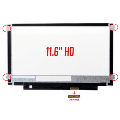 ECRÃ LCD CLASSMATE PC LEAP T304 SF20PA6W T304P - SF20GM7 11.6" LED HD 30 PINOS