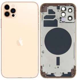BACK COVER | CHASSI IPHONE 12 PRO CARCAÇA TRASEIRA | CHASSI IPHONE 12 PRO - DOURADO