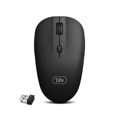 RATO 1LIFE MW:BEAM ÓPTICO WIRELESS 1600DPI PRETO