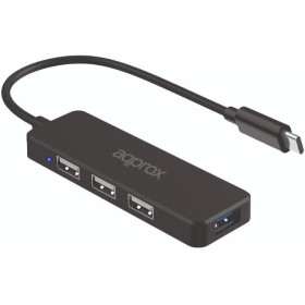 HUB APPROX USB-C CON 3x USB 2.0 Y 1x USB 3.0 - VELOCIDAD DE HASTA 5 GBIT/S HUB APPROX USB-C CON 3x USB 2.0 Y 1x USB 3.0 - VELOCIDAD DE HASTA 5 GBIT/S