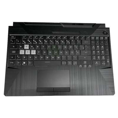 CARCAÇA + TECLADO + TOUCHPAD ( TOP CASE ) PALMREST ASUS TUF GAMING FA506 | FA506IH | FA506II | FA506IU - TUF FX506 | FX506LI