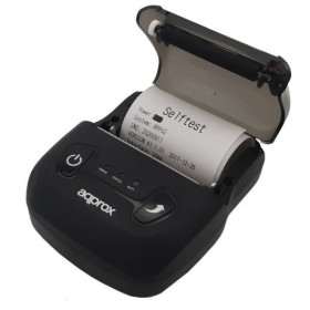 APPROX PORTABLE THERMAL RECEIPT PRINTER - BLUETOOTH, RS-232, USB - RESOLUTION 203DPI - SPEED 80MM/S - MANUAL CUTTING APPROX PORTABLE THERMAL RECEIPT PRINTER - BLUETOOTH, RS-232, USB - RESOLUTION 203DPI - SPEED 80MM/S - MANUAL CUTTING