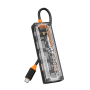 HUB USB-C 5 EN 1 PARA 1 X USB 3.0 / 1 X USB 2.0 / 1 X HDMI 4K@30HZ / 1 X USB-C PD3.0 / 1 X RJ45
