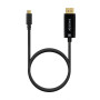 AISENS USB-C CONVERTER CABLE TO DISPLAYPORT 8K@60HZ - USB-C/M-DP/M - 0.8M - BLACK