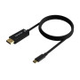 AISENS USB-C CONVERTER CABLE TO DISPLAYPORT 8K@60HZ - USB-C/M-DP/M - 0.8M - BLACK