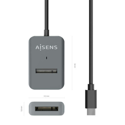 DOCKING STATION AISENS USB-C 3.2 A M.2 ( NGFF ) SATA | NVME