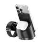 RIXUS RXWC57 SOPORTE DE CARGADOR RÁPIDO WIRELESS 3 EN 1 – NEGRO