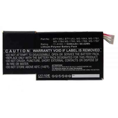 BATTERY MSI GS63 | GS63VR | GS73 | GS73VR | WS63 | WS63VR SERIES - BTY-M6J | BTY-U6J