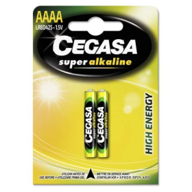 PACK 2 PILAS AAAA - CEGASA SUPER ALCALINA LR8D425 – 1.5V PACK 2 PILAS AAAA - CEGASA SUPER ALCALINA LR8D425 – 1.5V