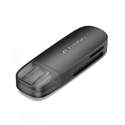 LECTOR DE TARJETAS EXTERNO VENTION USB 2.0 – NEGRO