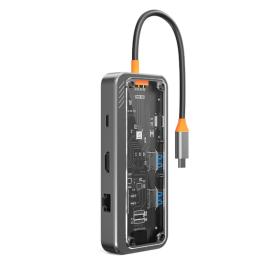 HUB USB-C 8 EM 1 PARA 1X USB 3.0 | 1X USB 2.0 | 1X HDMI | 1X RJ45 | 1X USB-C PD | 1X USB-C DATA 2.0 | 1X SD | 1X TF 8 IN 1 HUB USB-C 8 EM 1 PARA 1X USB 3.0 | 1X USB 2.0 | 1X HDMI | 1X RJ45 | 1X USB-C PD | 1X USB-C DATA 2.0 | 1X SD | 1X TF 8 IN 1