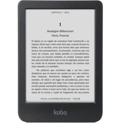 LIBRO ELECTRÓNICO MULTIMEDIA KOBO CLARA B&W - 6" | 16GB | NEGRO