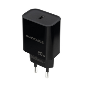 Cargador Smartphone Nanocable USB-C  5V - PD 30W – Negro Cargador Smartphone Nanocable USB-C  5V - PD 30W – Negro