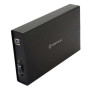 Caixa Externa 3.5" USB 2.0 - Interruptor On/Off – Fabricada em Alumínio - Cor Preto