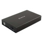Caixa Externa 3.5" USB 2.0 - Interruptor On/Off – Fabricada em Alumínio - Cor Preto