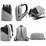 Mochila para portátil de 15,6" - Multifuncional - Resistente al agua con puerto de carga USB