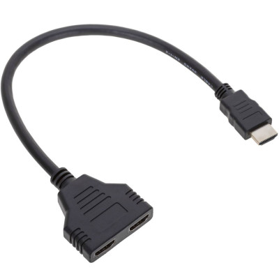 Adaptador De HDMI Macho Para 2 Saídas HDMI Fêmea - 30CM