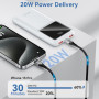 Vention Power Bank 10.000mAh - Multiple USB interfaces - Fast charging - Total output 3A - Color: Black