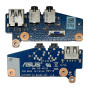 Placa Board USB + Microfone + Audio Asus Rog GL552 | GL552VW | GL552V |GL552VX
