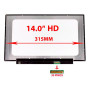 ECRÃ LCD N140BGA-EB4 REV.C1 N140BGA-EA4 REV.C2 N140BGA-EA4 REV.C3 B140XTN07.2 NT140WHM-N43 NT140WHM-N34 14.0 HD LED 315MM