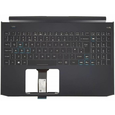 Carcaça + Teclado ( TOP CASE ) Palmrest Acer Predator Helios 300 PH315-52 - Preto
