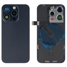 Back Cover for iPhone 15 Pro with Flash Holder + Wireless Charging Module (Black) Back Cover for iPhone 15 Pro with Flash Holder + Wireless Charging Module (Black)