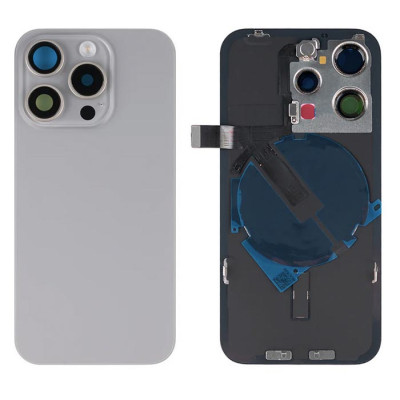 Tampa Traseira iPhone 15 Pro com Suporte Flash + Módulo de Carregamento Sem Fios