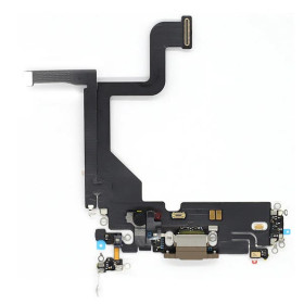 Módulo de Carga Flex + Micrófono iPhone 13 Pro Max - GOLD ( A2483 | A2636 | A2638 | A2639 | A2640 )