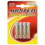 Pack de 4 Pilhas Alcalinas Jupiter AAA LR03/1.5V