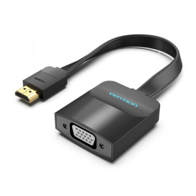 Vention HDMI to VGA Converter with 3.5 mm Connector - 15 CM - Black