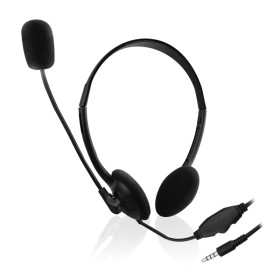 Auriculares Ewent con Micrófono y Control de Volumen - Cable de 2 m | Conector de 3,5 mm y 4 pines - Negro Auriculares Ewent con Micrófono y Control de Volumen - Cable de 2 m | Conector de 3,5 mm y 4 pines - Negro