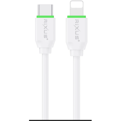RIXUS RX2022S Fast Charging Cable Type-C to Lightning – 1M | 20W | WHITE