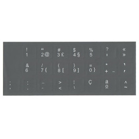 Kit Autocolantes Para Teclado Lenovo Português  - Cinza | Verde escuro