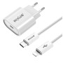 Rixus RXHC20C Fast Charger USB-C to Lightning Cable | 180CM | 20W | White