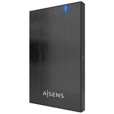 AISENS ASE-2527B 2.5″ Aluminum Black USB 3.0 SATA External Enclosure for HDD/SSD