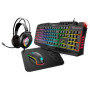 KRITIC RGB RAINBOW GAMING KIT – Teclado + Auriculares + Ratón + Alfombrilla