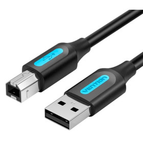 Cable Vention USB 2.0 para Impresora USB A (M) / USB B (M) 0,5m - Negro