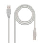 Nanocable USB 2.0 Cable for Printer USB A (M) / USB B (M) 3m - Beige