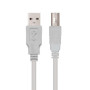 Cabo Nanocable USB 2.0 para Impressora USB A (M) / USB B (M) 3m - Beje