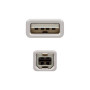 Cabo Nanocable USB 2.0 para Impressora USB A (M) / USB B (M) 3m - Beje