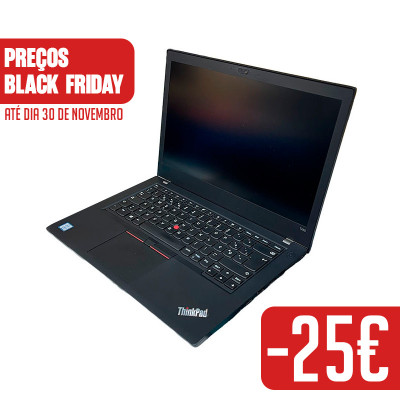 Portátil Lenovo ThinkPad T480 – 14.0” | i3-8130U | 16GB | 256GB SSD - Grade A