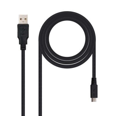 Nanocable Cabo USB-A 2.0 Macho para Micro-USB Macho - 0.8M