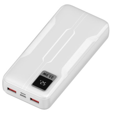 Leotec Power Bank 20.000mAh - Carga Rápida 22,5W - Branco