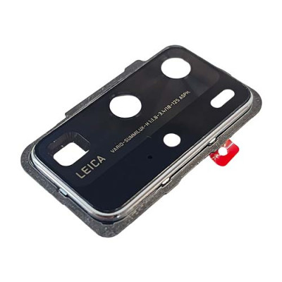 Marco de Vidrio de la Cámara Trasera Huawei P40 Pro – Silver